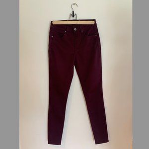 Design Lab Burgundy Stretch Pants 